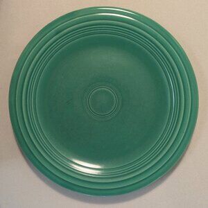 Vintage Fiesta Original Green 10" Dinner Plate, Homer Laughlin 1936-1969